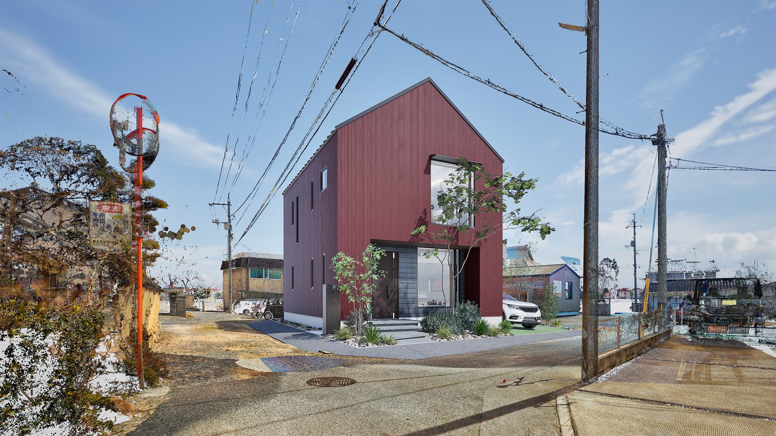 点群データと建築ビジュアライズ 外観
