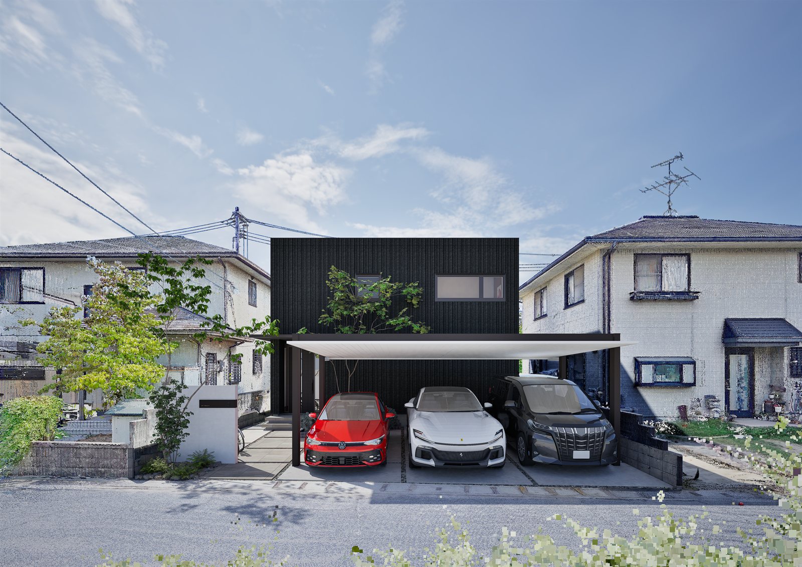 点群データと建築ビジュアライズ 外観